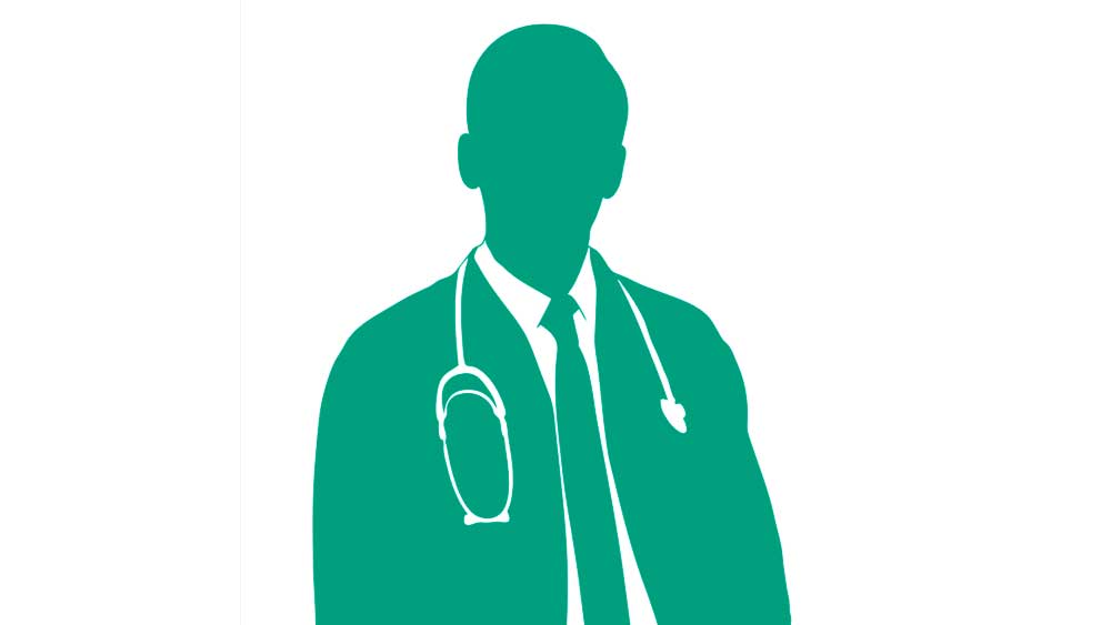 Image of a male doctor silhouette